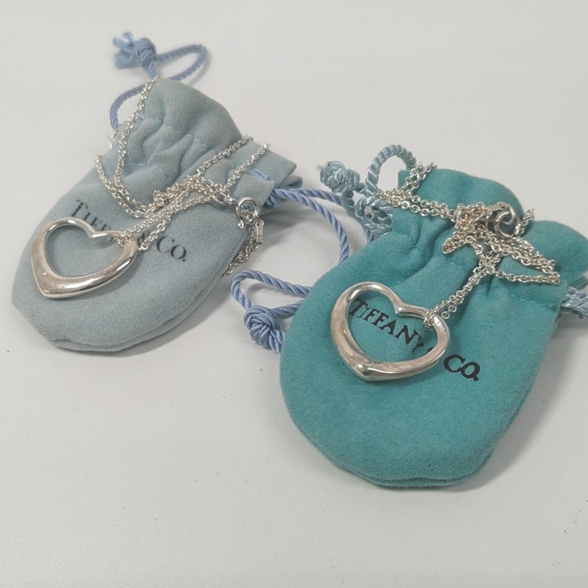 6A10 Tiffany&co. ティファニー ダブルループ リング ネックレス