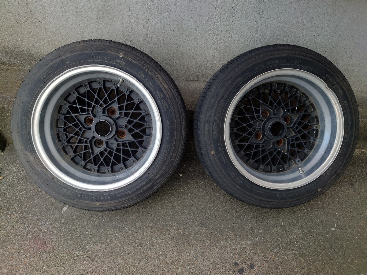 IMPUL インパル プロメッシュ 14インチ 8J×−5 4H114.3 2本 旧車 深 