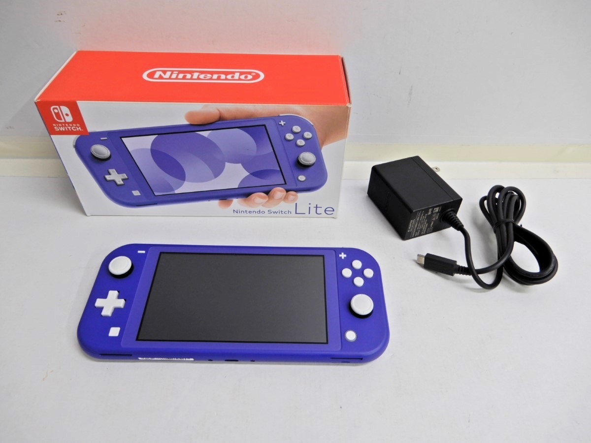 062Z682★【中古品/動作確認済】 Nintendo Switch Lite 本体 ブルー ② 任天堂 スイッチ