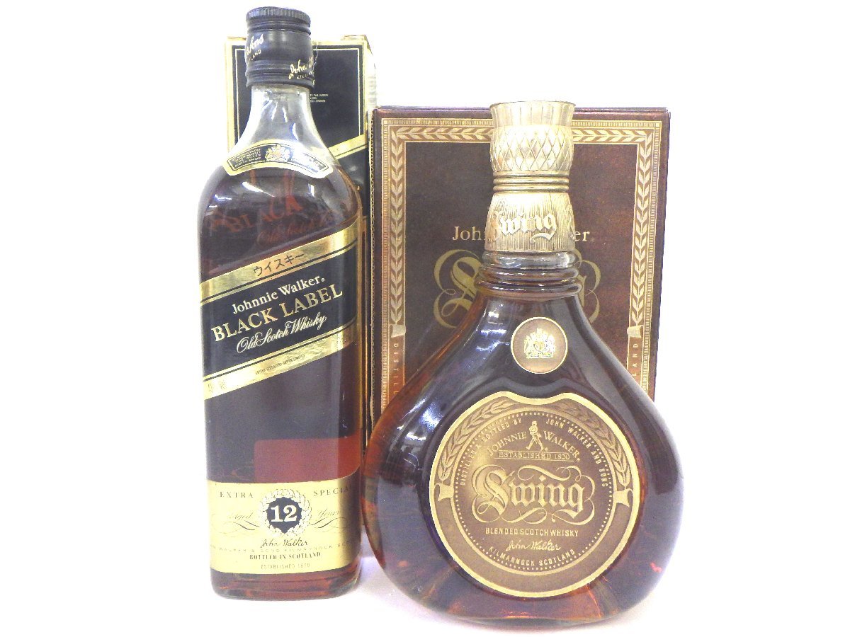 飲料 【送料無料】未開栓 スコッチウイスキー 古酒 2本セット JOHNNIE