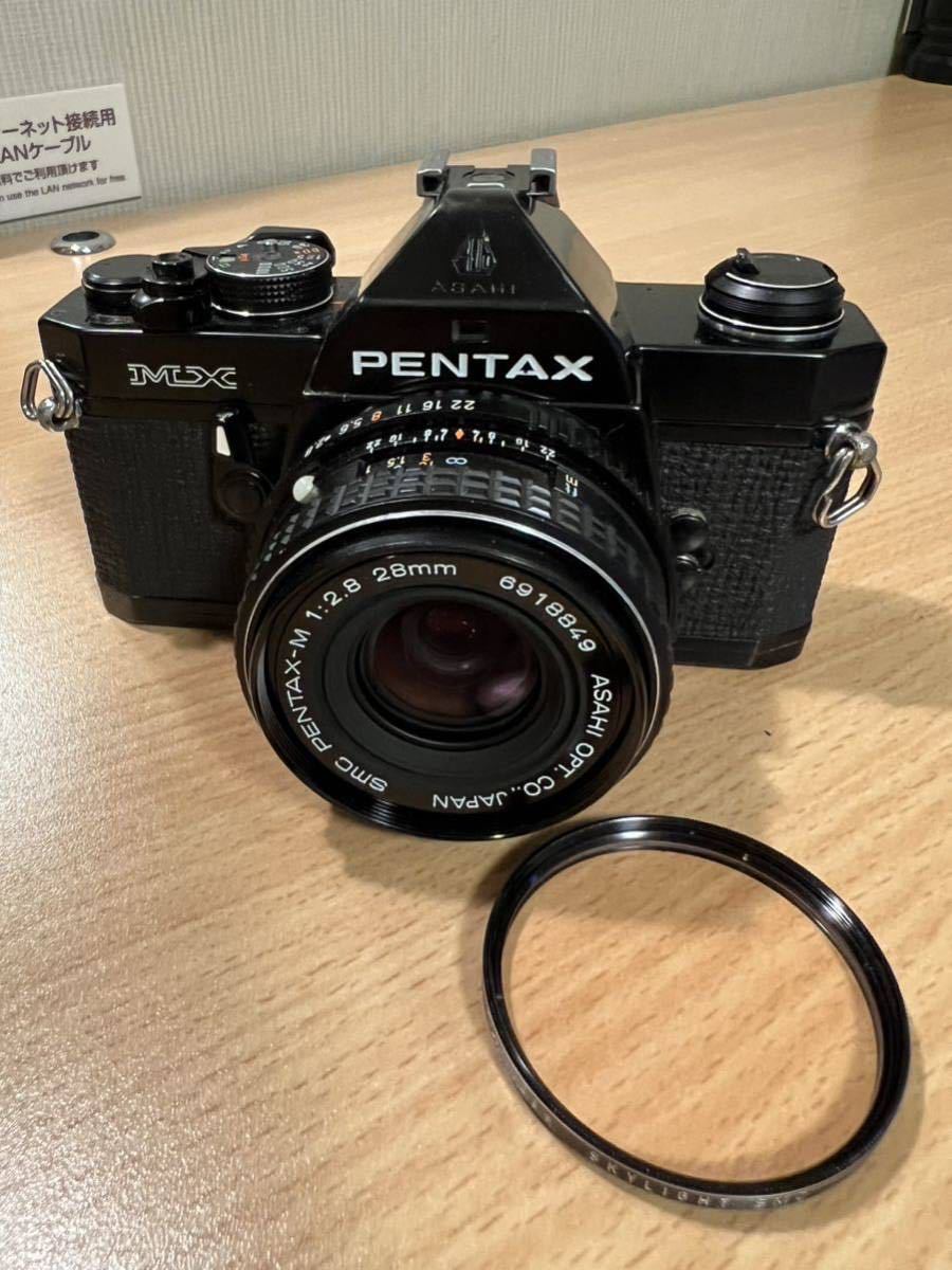 ジャンク】ペンタックス PENTAX MX SMC PENTAX-M 28mm F2.8 フィルムカメラ