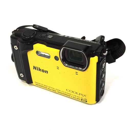 1円 Nikon COOLPIX W300 コンパクトデジタルカメラ イエロー 動作確認