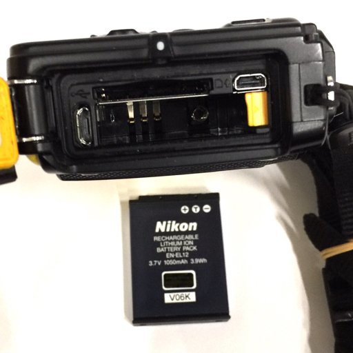 1円 Nikon COOLPIX W300 コンパクトデジタルカメラ イエロー 動作確認