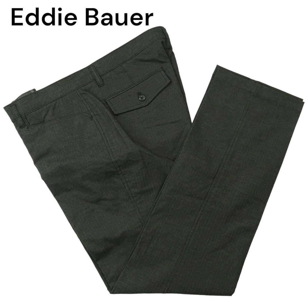 Eddie Bauer エディーバウアー 秋冬 THERMOLITE ストレッチ ヘリンボン スラックス パンツ Sz.36 メンズ アウトドア 大きい　A3B04802_A#Q