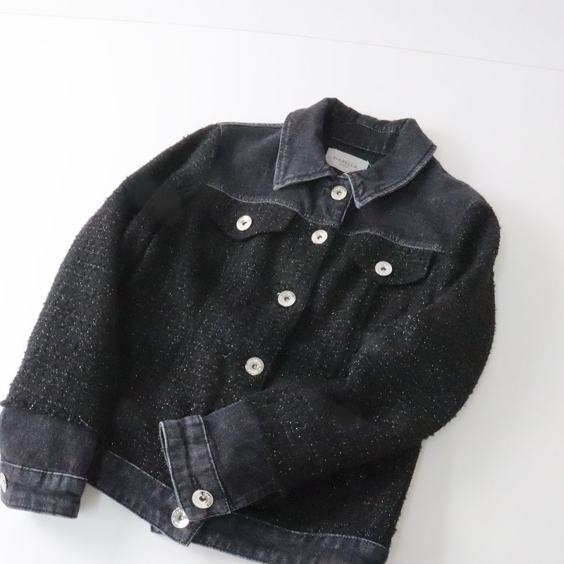 美品 定価5.8万 マレーラ MARELLA ツイードXデニム ドッキング 