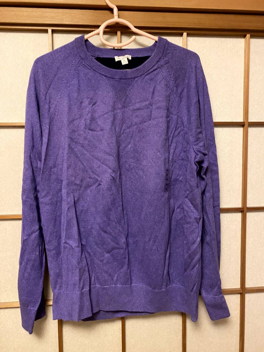 メンズ　大きい服　GAP　ギャップ　　長袖　セーター　コットン　綿　カシミヤ　混　　定価5900円　XL　　　綺麗目　@BOX2