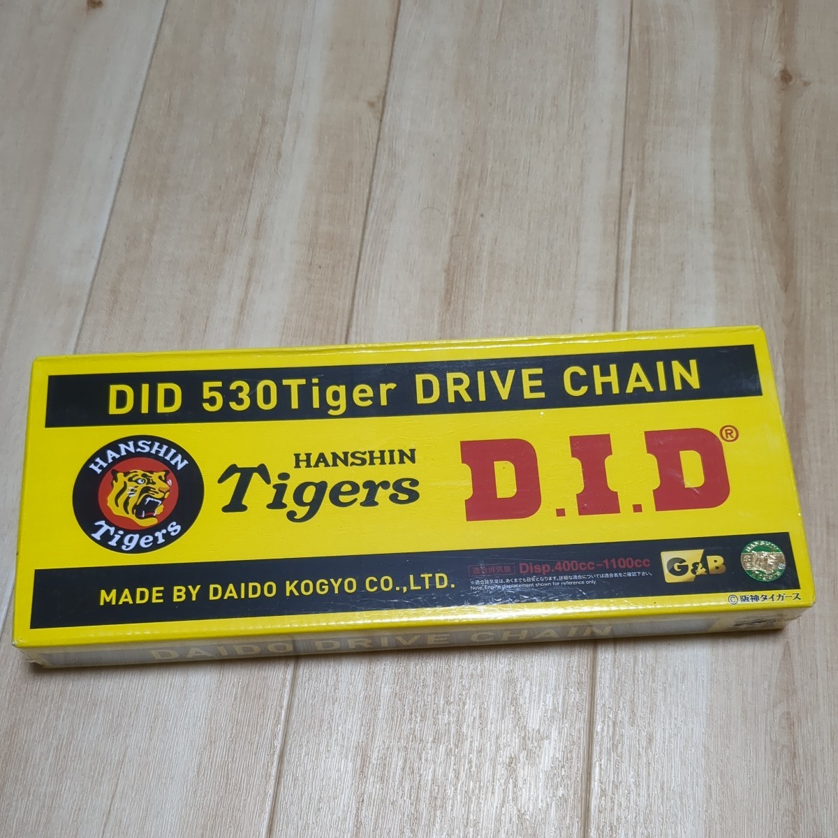 阪神タイガースコラボチェーン 530Tiger 120ZB DID 大同工業 ドライブ 
