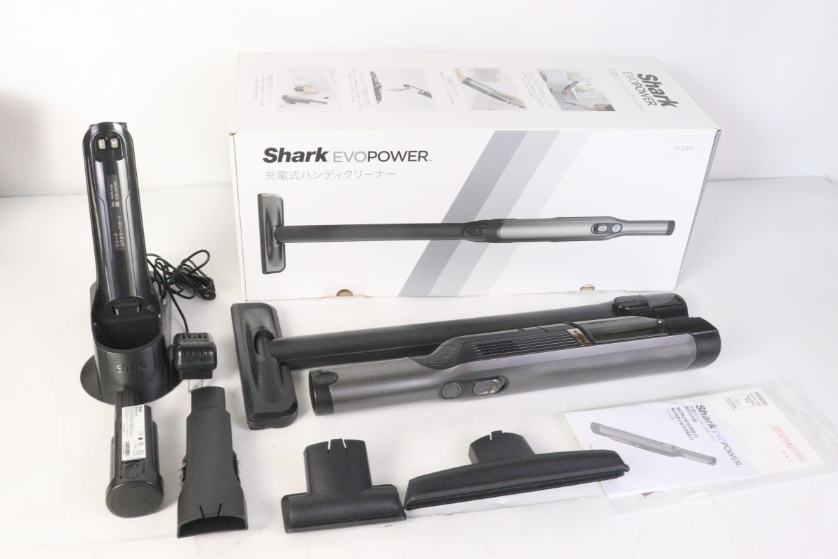 【ト足】 シャーク Shark EVOPOWER WV285J　グレイ 充電式ハンディクリーナー 掃除機 動作確認済み CA758CAA2W