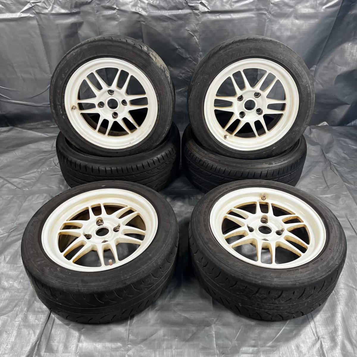 2-2 15インチ 7J+28 PCD108 4H ハブ径65 ホイール＆タイヤ 4本セット 