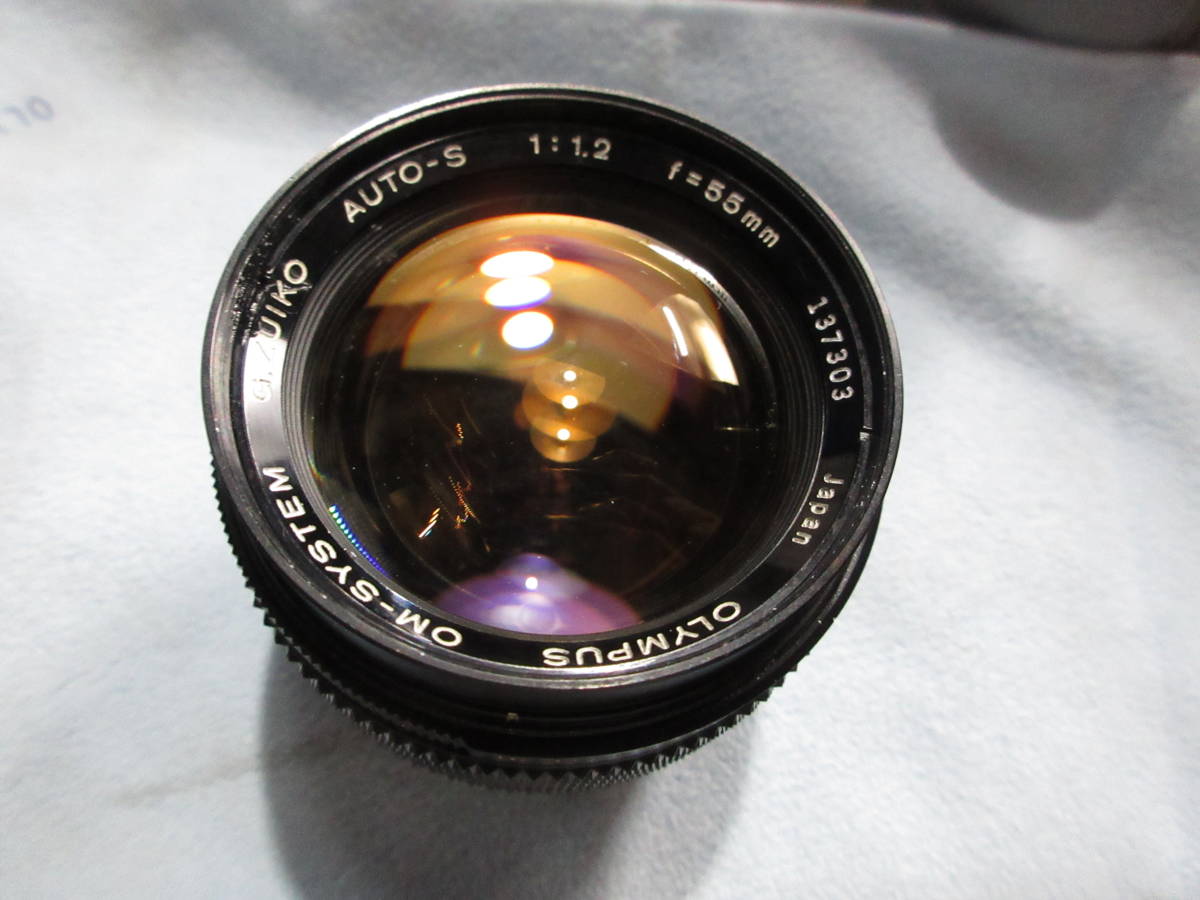 美品 大口径 OLYMPUS G.ZUIKO 55mm f1.2 レンズ 55mm AUTO-S OLYMPUS 完