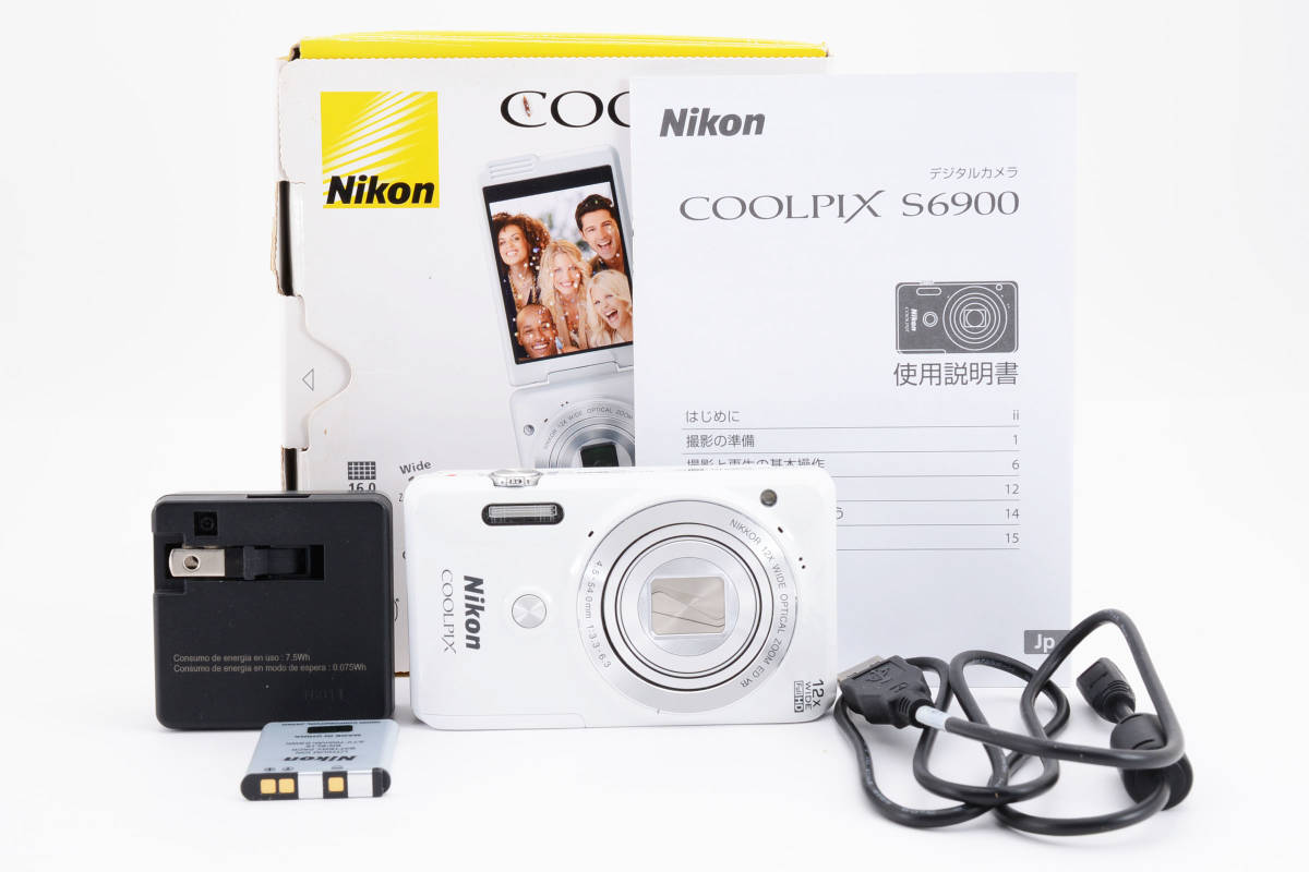 Nikon COOLPIX S6900 ホワイト 12倍光学ズーム Nikon Coolpix S6900