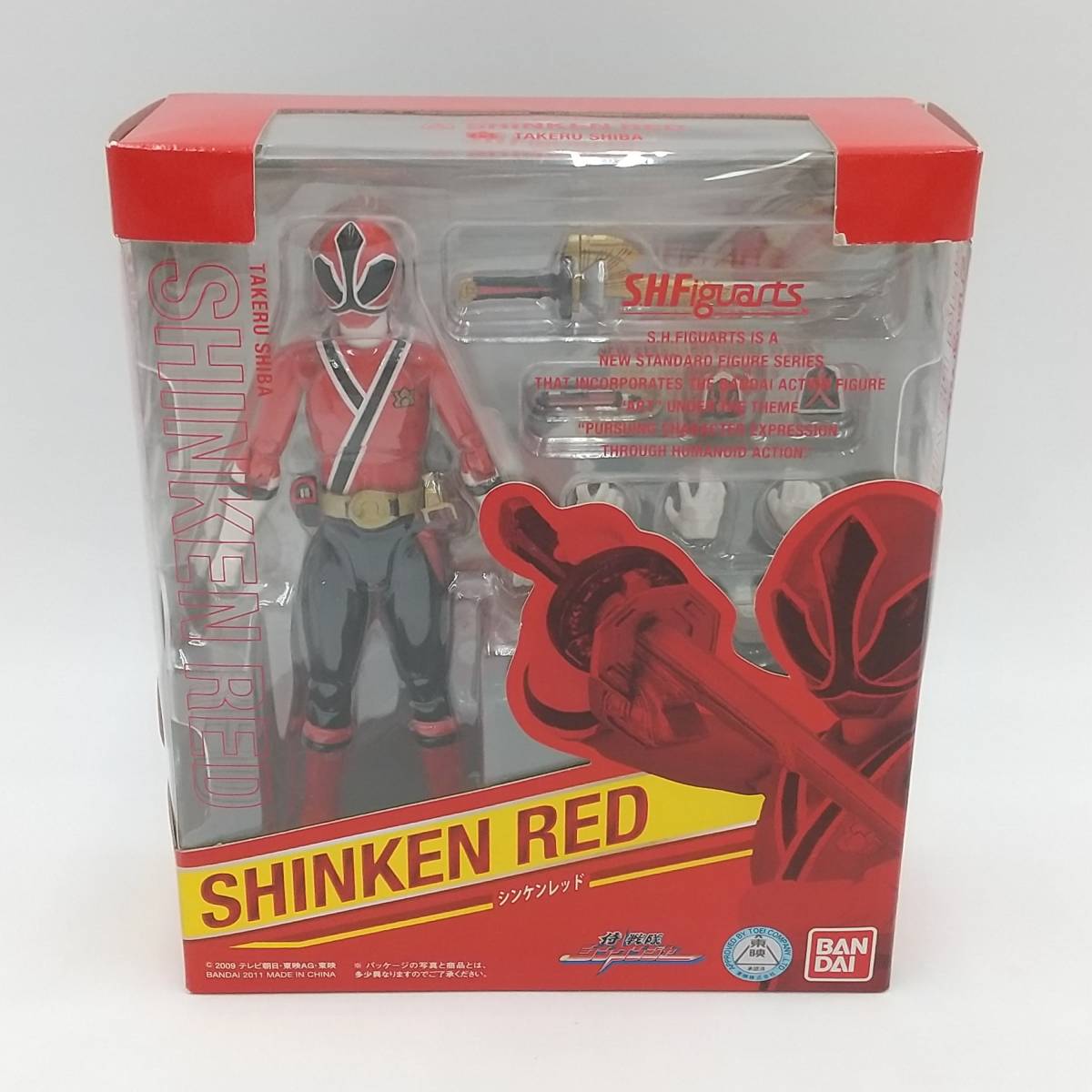 玩T66【未開封】フィギュア S.H.Figuarts シンケンレッド 侍戦隊シン 