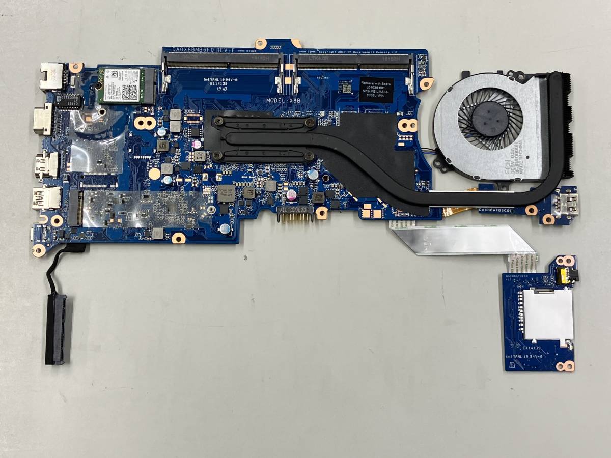 パーツ HP ProBook 430 G5 M.2 NVMe SSD対応マザーボード Intel Core i3 6006U 検査済み (B2210N009)