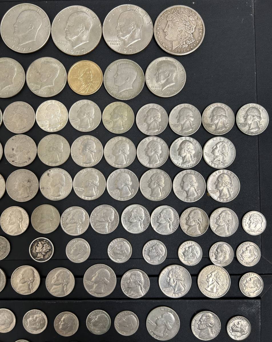 13855【コレクター必見】☆約670g/アメリカ/リバティ/コイン/硬貨/銀貨等/おまとめ品☆