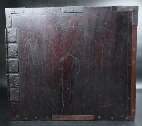船金庫 - 時代物 懸硯 時代 BE228時代物船箪笥舟箪笥鉄金具装飾船
