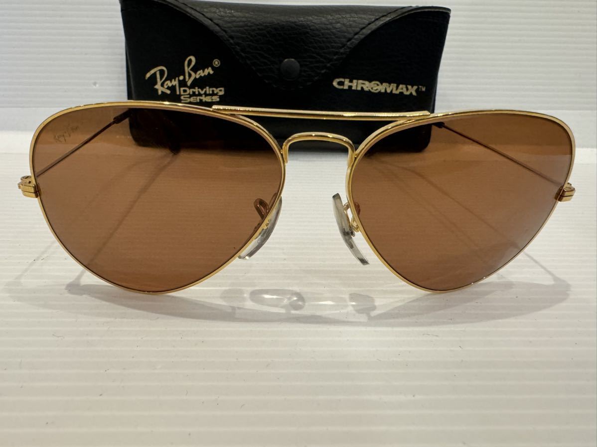美品 B&L レイバン クロマックス B-20 メタル 58mm USA RAY BAN
