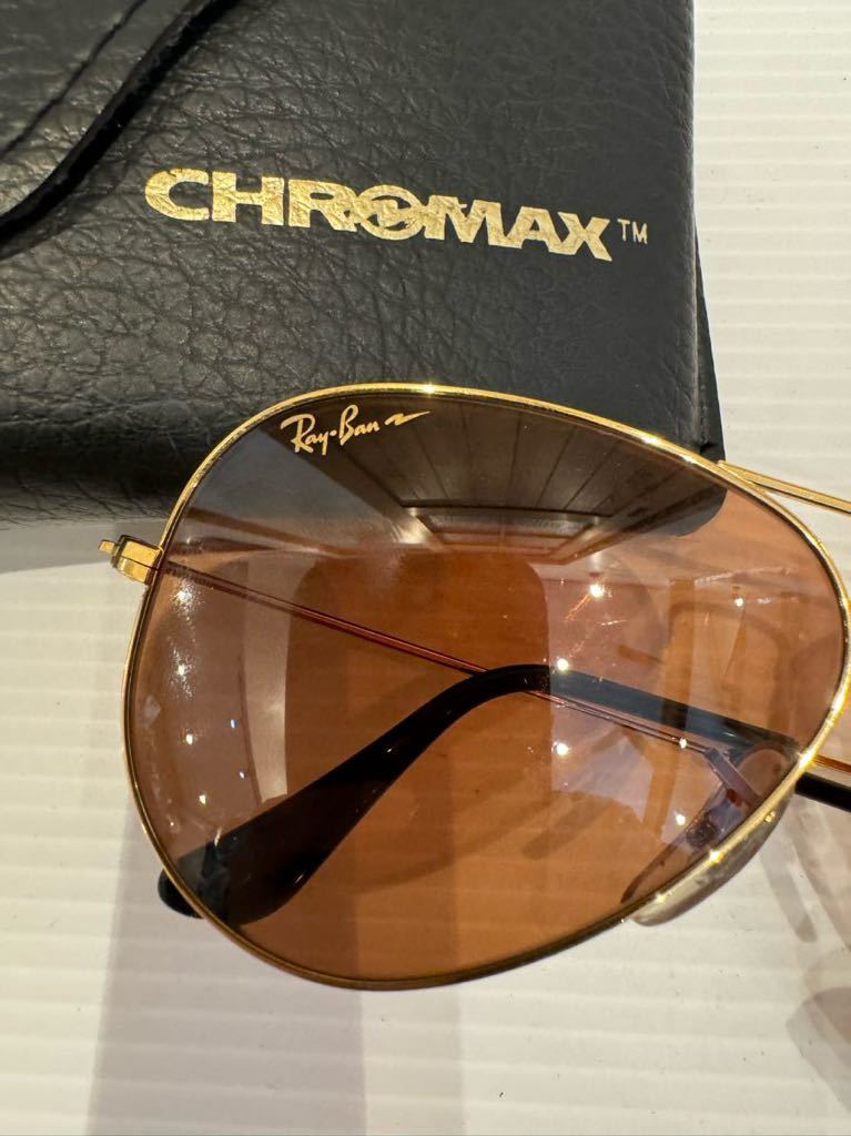 美品 B&L レイバン クロマックス B-20 メタル 58mm USA RAY BAN