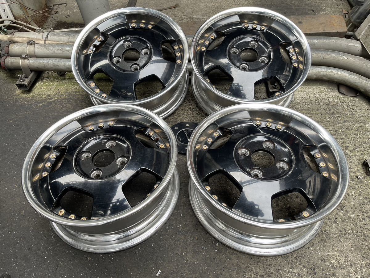 ワークユーロライン 14インチ 5.5J 4穴 pcd100 2本セット ワゴンr 