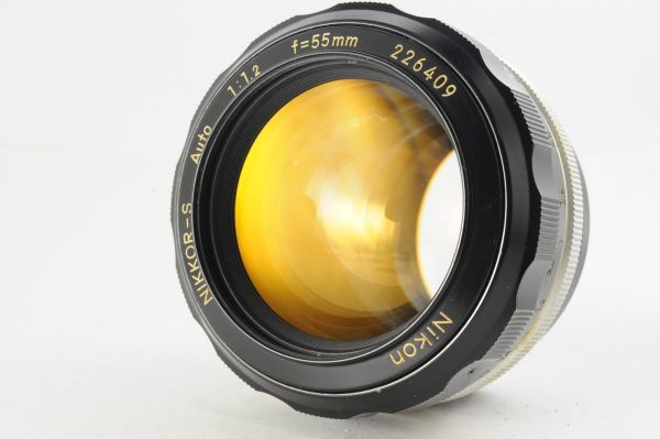 ★美品★ニコン Nikon NIKKOR-S Auto 55mm F1.2 清潔感ある綺麗な外観！経年ながら綺麗な光学！1041