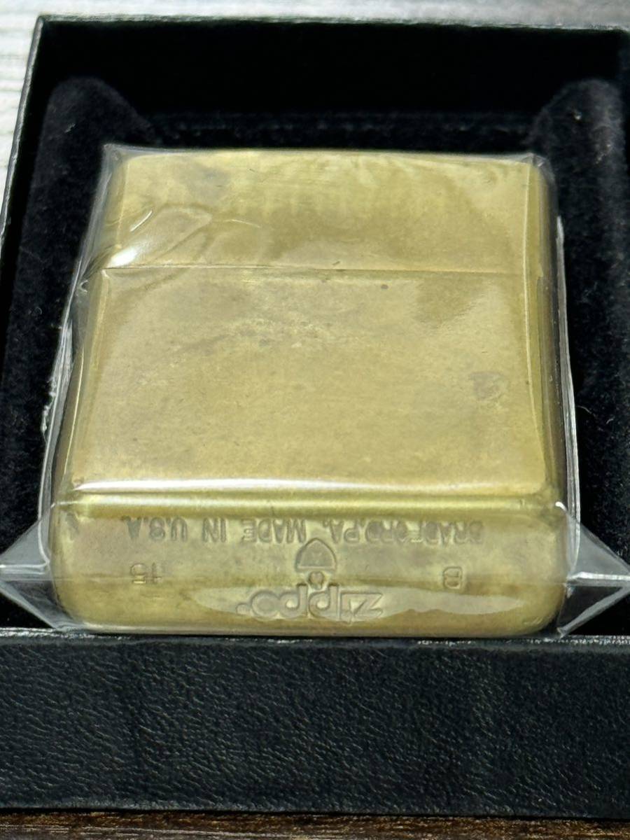 zippo GOLD Armor Case ゴールド アーマー 初期型 2015年製 Heavy Wall solid brass ソリッドブラス デットストック ケース 保証書 