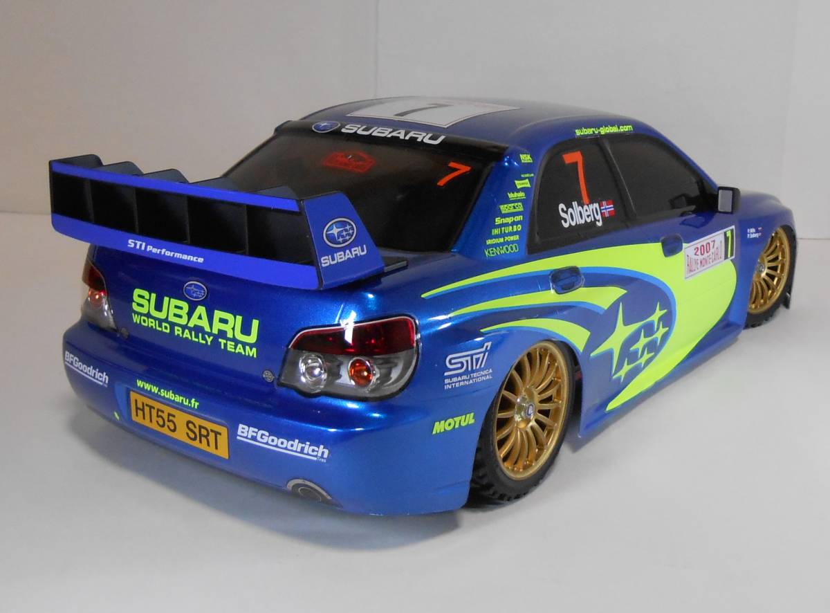 タミヤ 1/10RC スバル インプレッサ WRC モンテカルロ'07 塗装済み