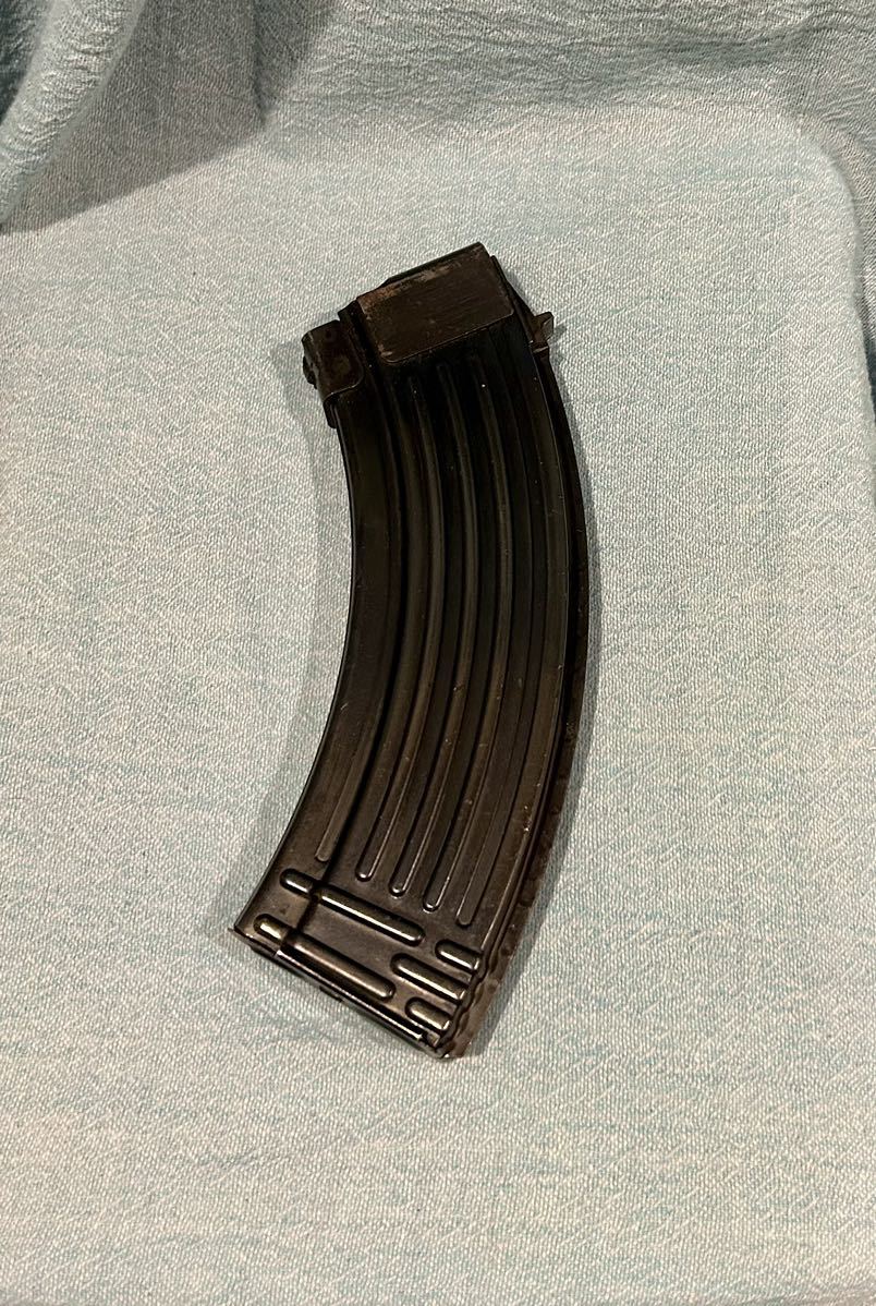 実物 マガジン AK47 AKM スチールマガジン ロシア 7.62×39 エアガン