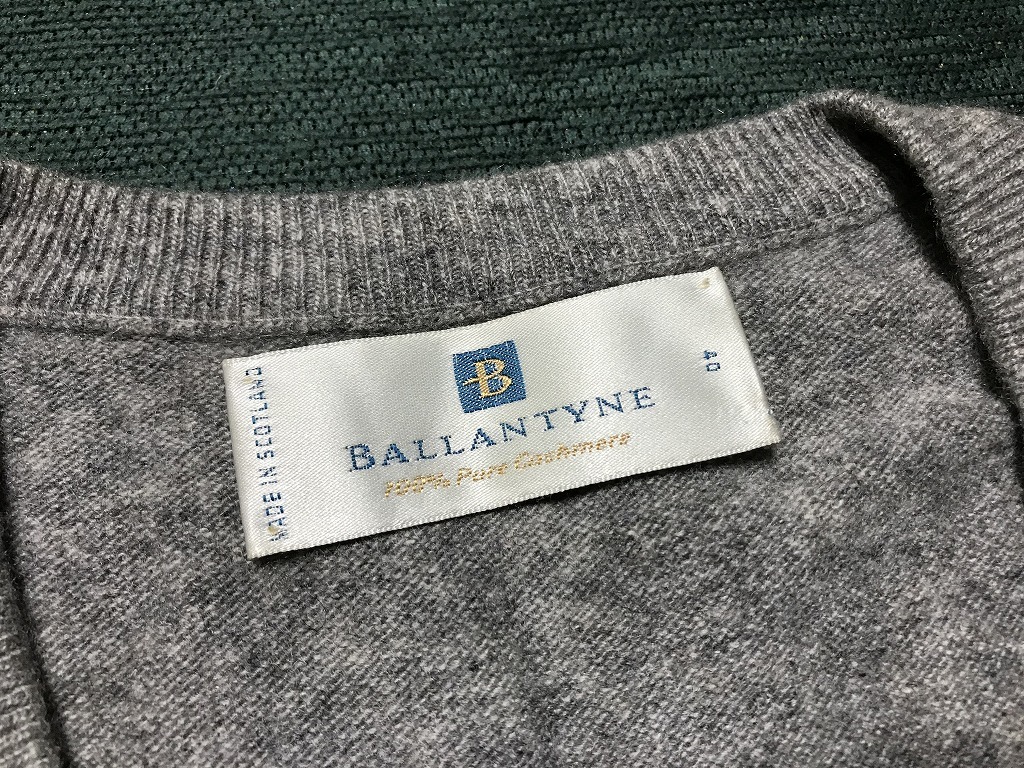 ○スコットランド製 美品BALLANTYNEバランタイン ピュアカシミア100%