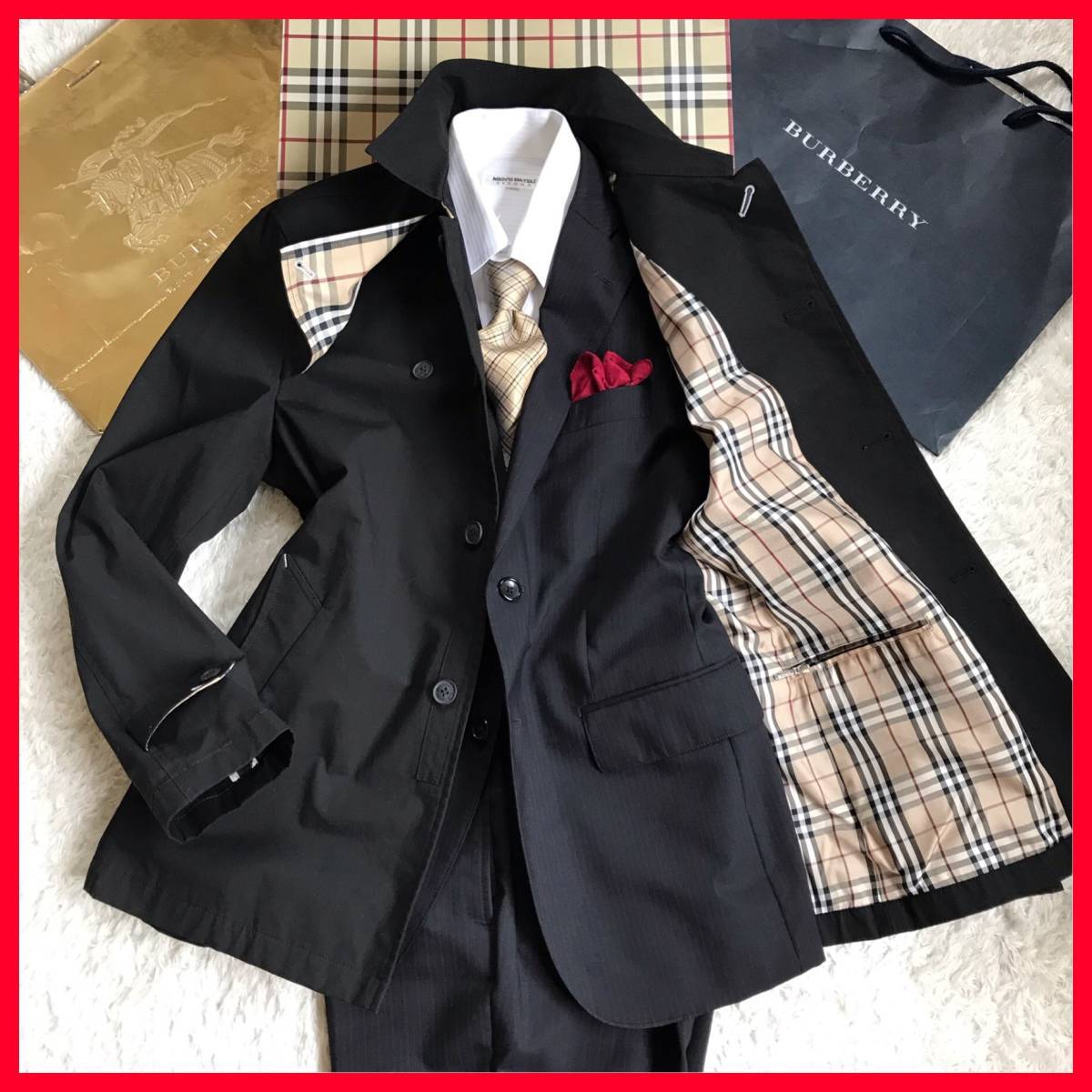 ☆希少品♪ バーバリーノバチェック【美品】 バーバリーブラック 