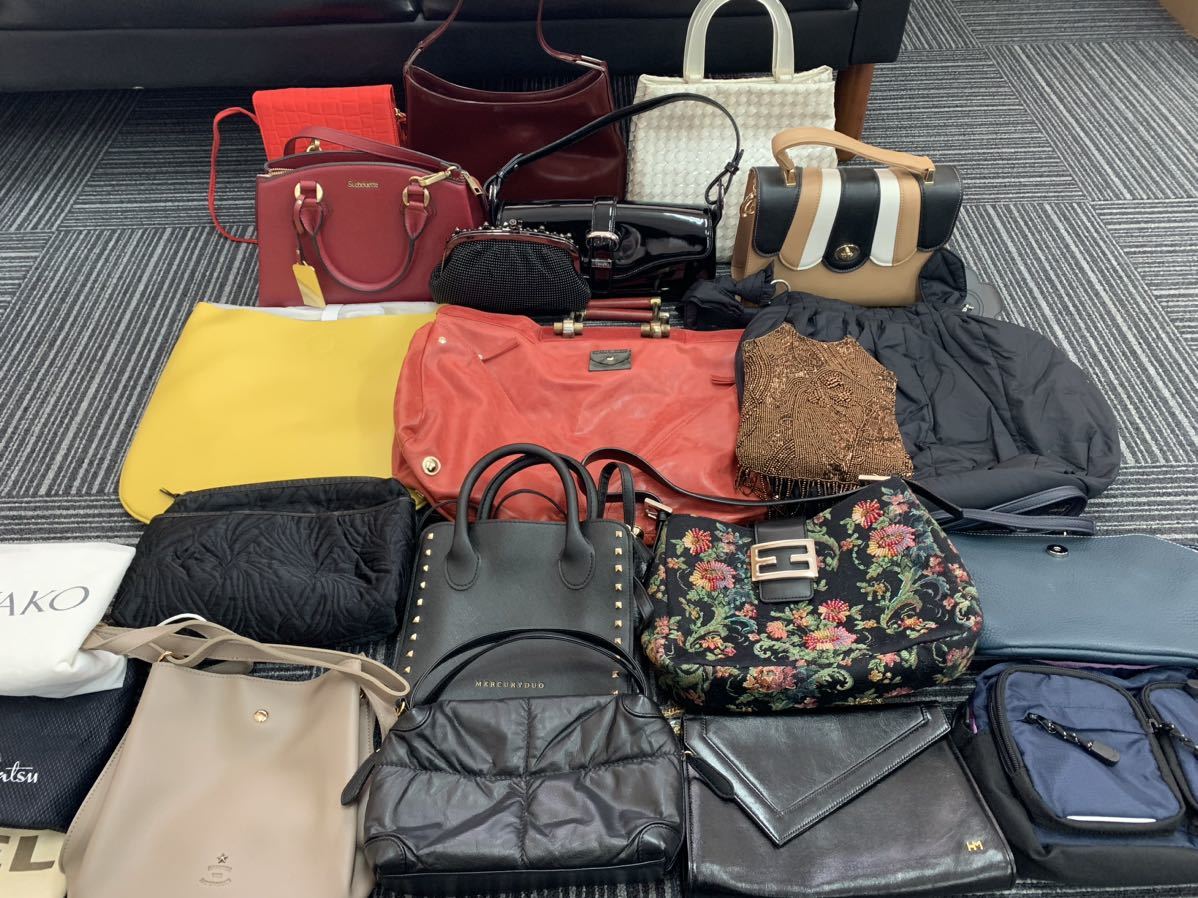 レディース バッグ まとめ 婦人用 カバン 鞄 ハンドバッグ トート ショルダー MARY QUANT DIESEL WAKO コムサデモード 他 K-1024-01 