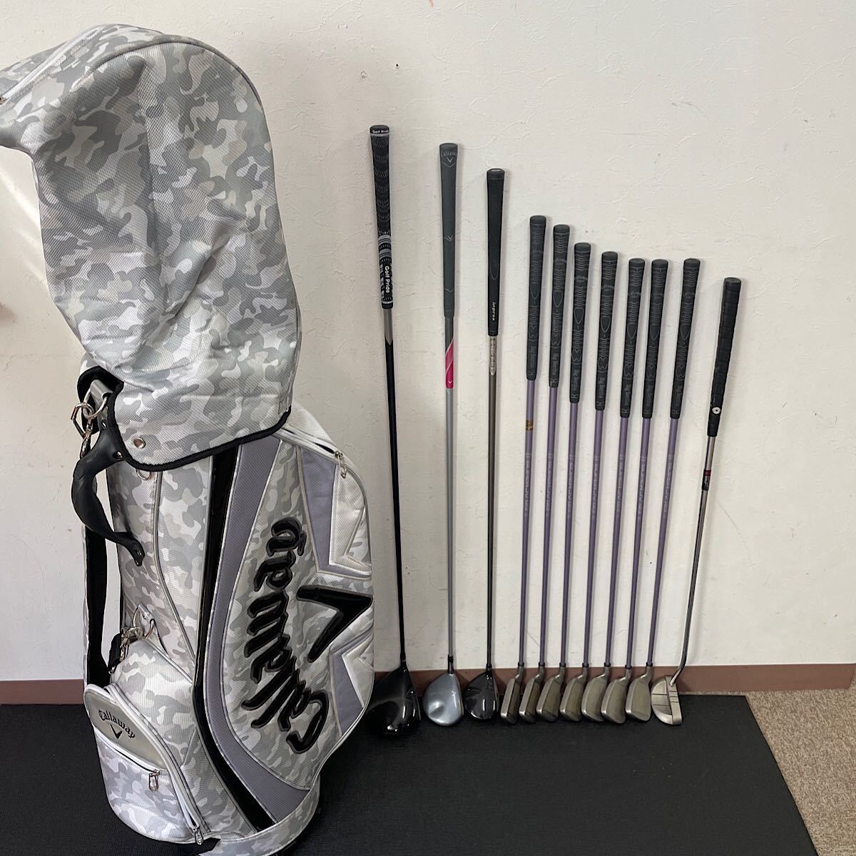 【GF188】格安ゴルフフルセット☆CALLAWAY キャロウェイ☆BIG BERTHA☆オデッセイ☆レディースセット(FLUX：L)☆キャディーバッグ