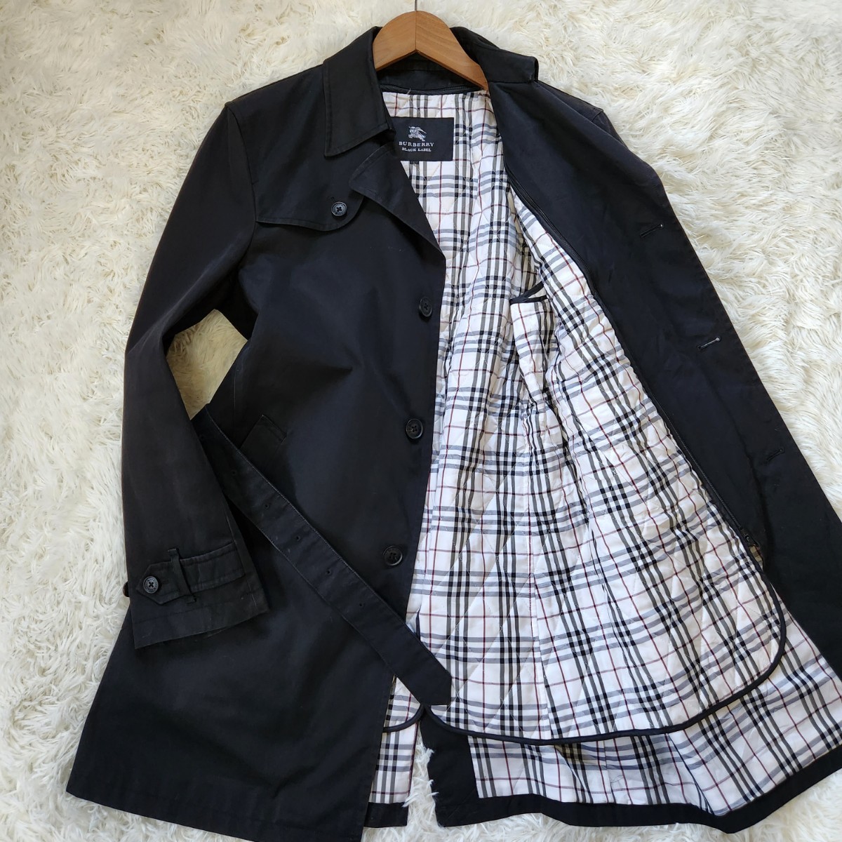 激レア! 美品 バーバリー ブラックレーベル【ダウンライナー ノバ