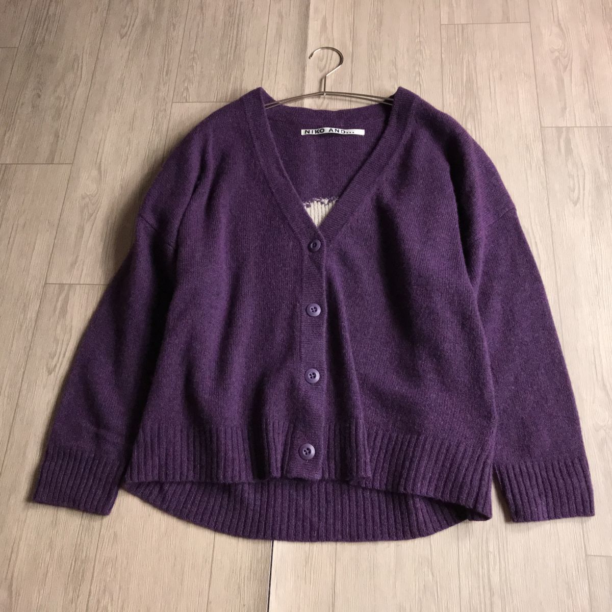 100円スタート♪ niko and... ニコアンド おしゃれデザイン ニット 