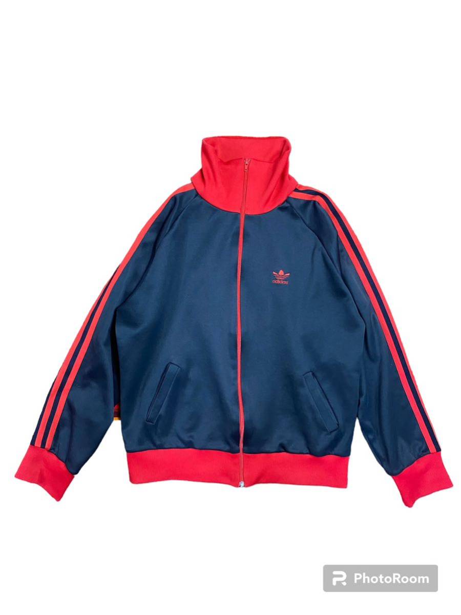 70s adidas 西ドイツ製 トラック ジャケット ジャージ ライトブルー