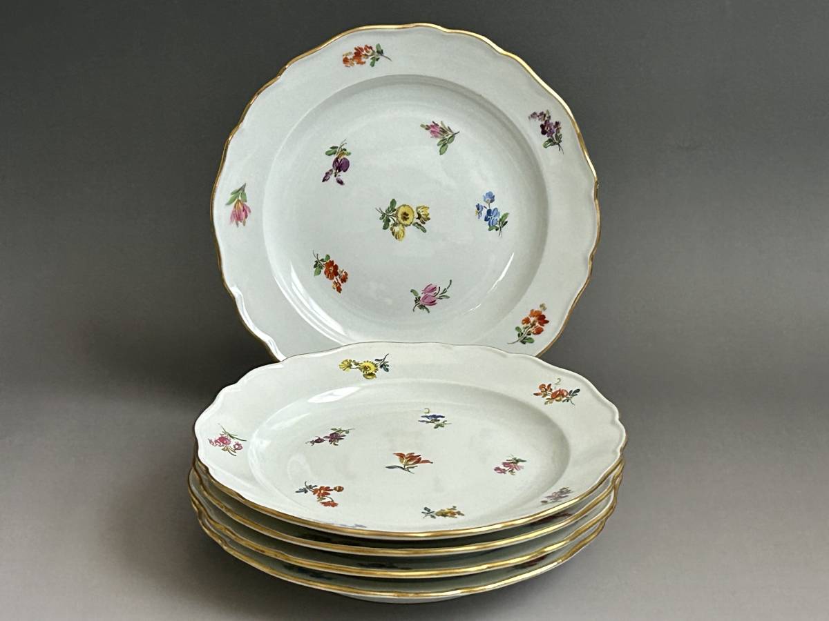 Meissen マイセン スキャタードフラワー 小花散らし デザートプレート