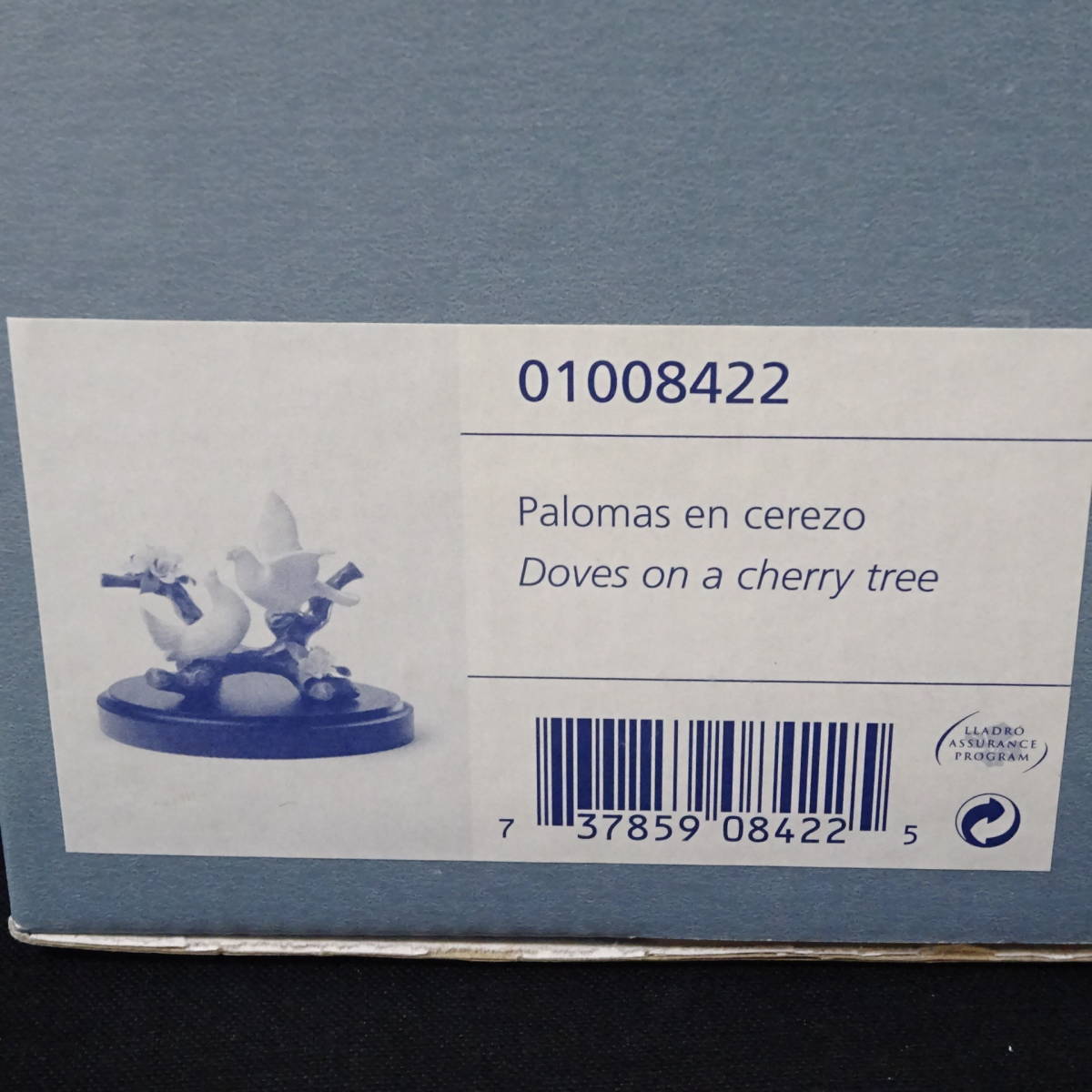 2202152/102/mrrz】箱付き LLADRO リヤドロ 8422/桜の唄 鳥 フィギュ