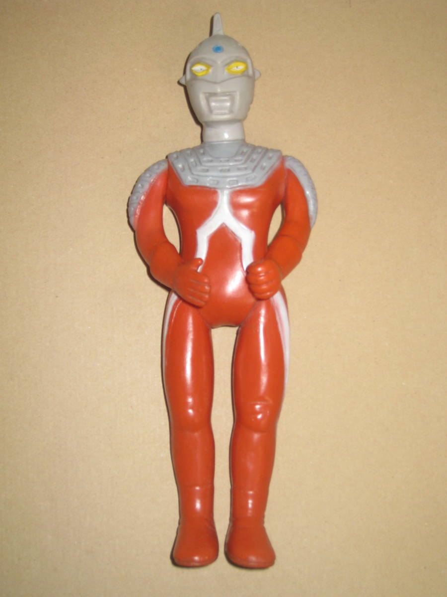 ウルトラセブン 29cm 当時物 ソフビ 円谷プロ マルサン ジャンク