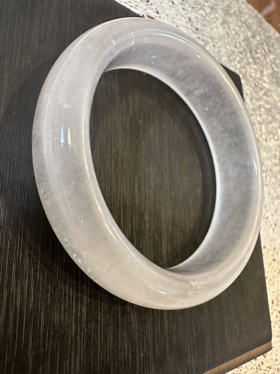 G-245 翡翠バングル 白氷種 腕輪 お守り 内径57.5mm 【公式通販】