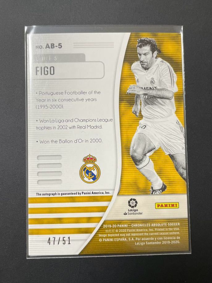 topps ルイス フィーゴ 直筆 サイン カード ポルトガル レアルマドリード topps ルイス フィーゴ 直筆 サイン カード ポルトガル レアル