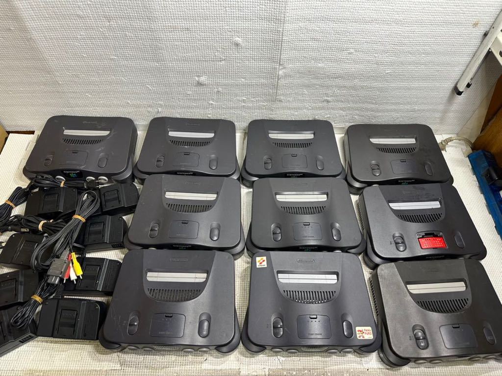 ★任天堂 NINTENDO64 ニンテンドー64 まとめて10台セット NUS-001 通電確認済み 現状品