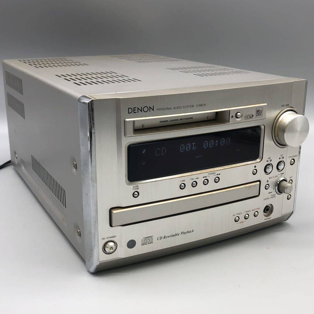 DENON デノン CD MD コンポ D-ME33 サラウンド スピーカー SC-ME33