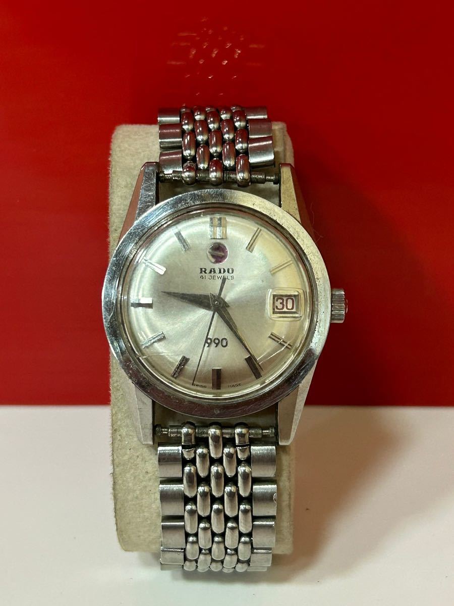 ラドー RADO 990 41 宝石 / Water Sealed luxury watch 手巻 文字盤 