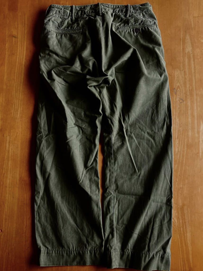 RRL 13スターフィールドチノトラウザー 32/32 オリーブ 全盛期の逸品(パンツラルフローレンミリタリー軍