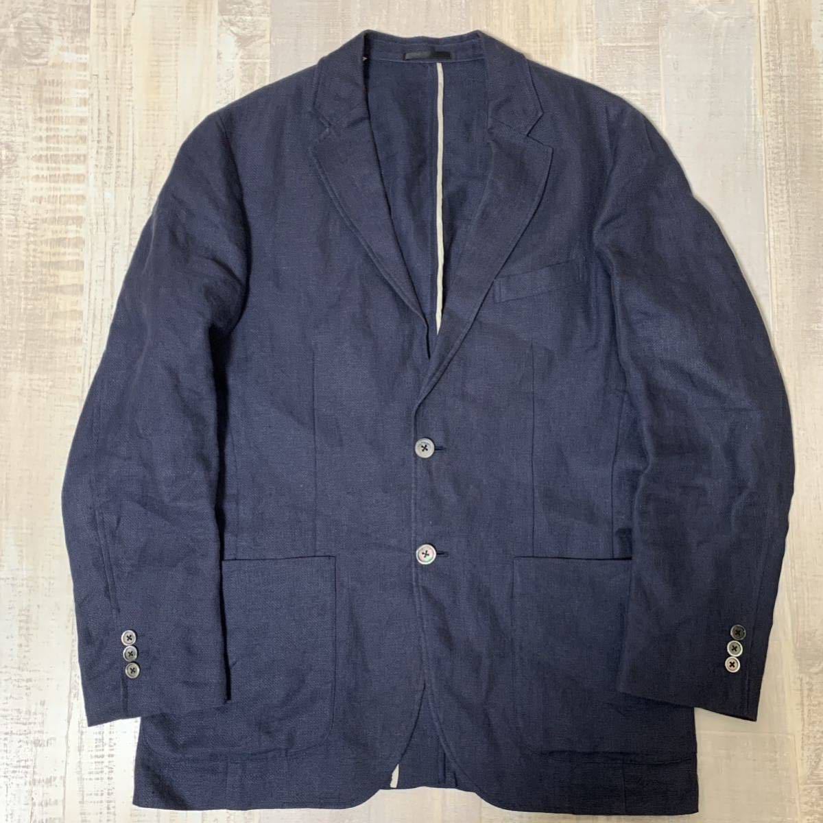 【XL美品】メーカーズシャツカマクラテーラードジャケットリネン100％春夏用濃紺 鎌倉シャツ春夏ジャケット | メーカーズシャツ鎌倉 公式通販| Maker's