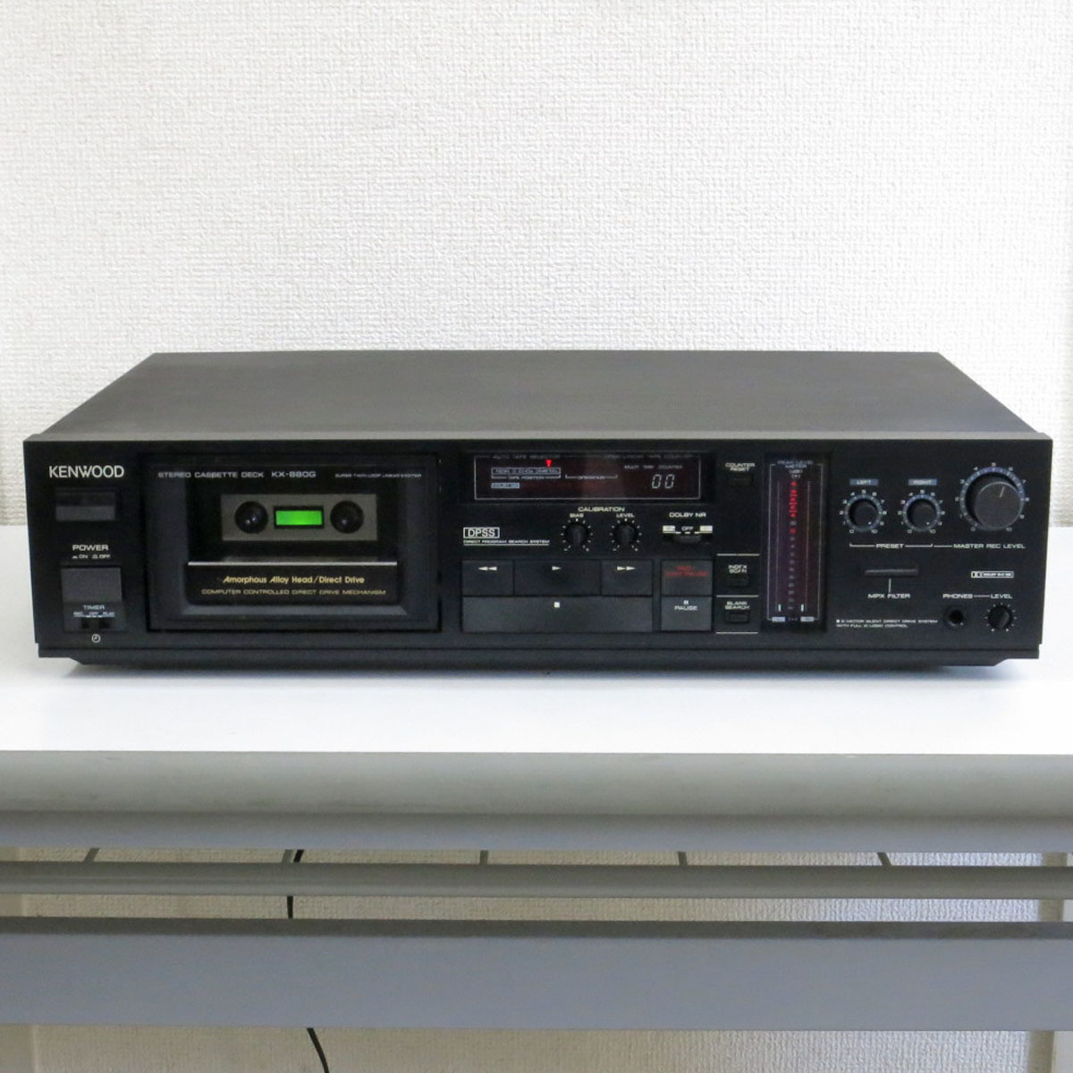 電解コンデンサー全交換 ケンウッド カセットデッキ KX-880G 動作品