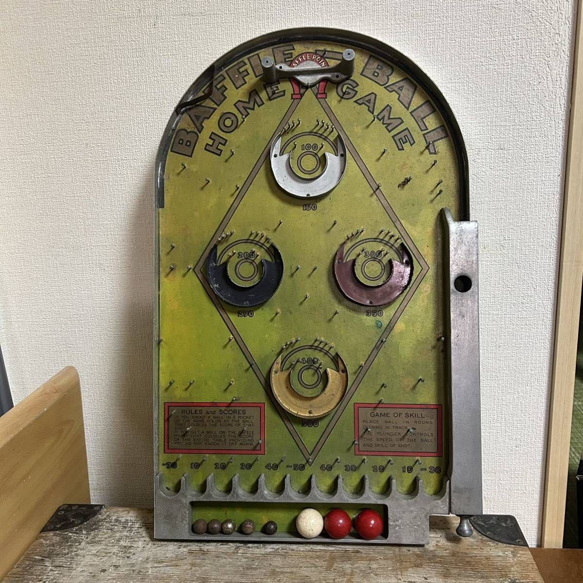 1930’s Baffle Ball Pinball Machine ピンボール バッフルボール 