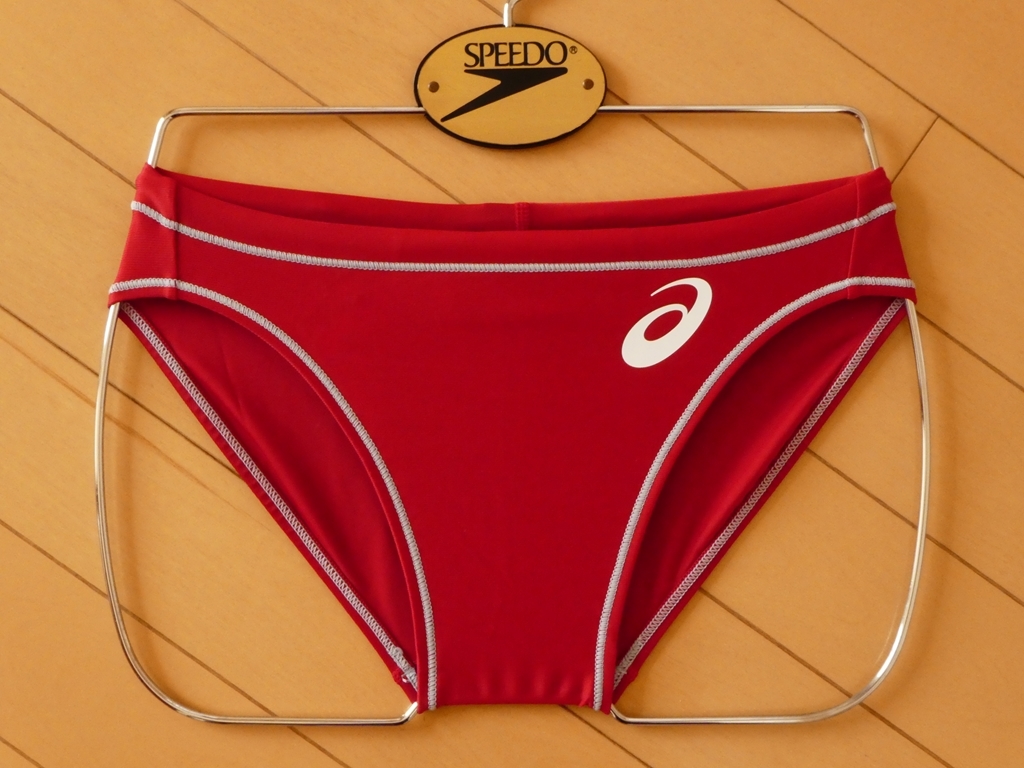 競泳水着 SPEEDO 旧ロゴ Mサイズ KSM-0713 MIZUNO 布ロゴ コバルト×白