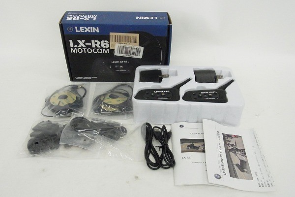 M145-J16-1660 LEXIN LX-R6 MOTOCOM ブルートゥースインターコム 現状品⑧