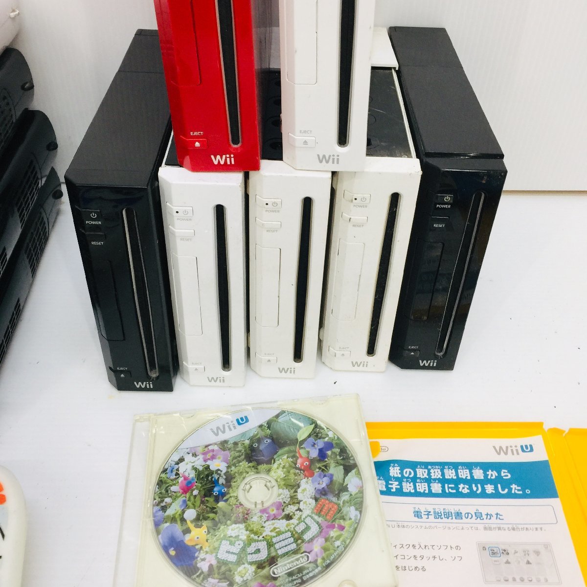 任天堂 Wii U 本体、ソフト5本 セット Wii 本体 U 箱付 ソフト5本