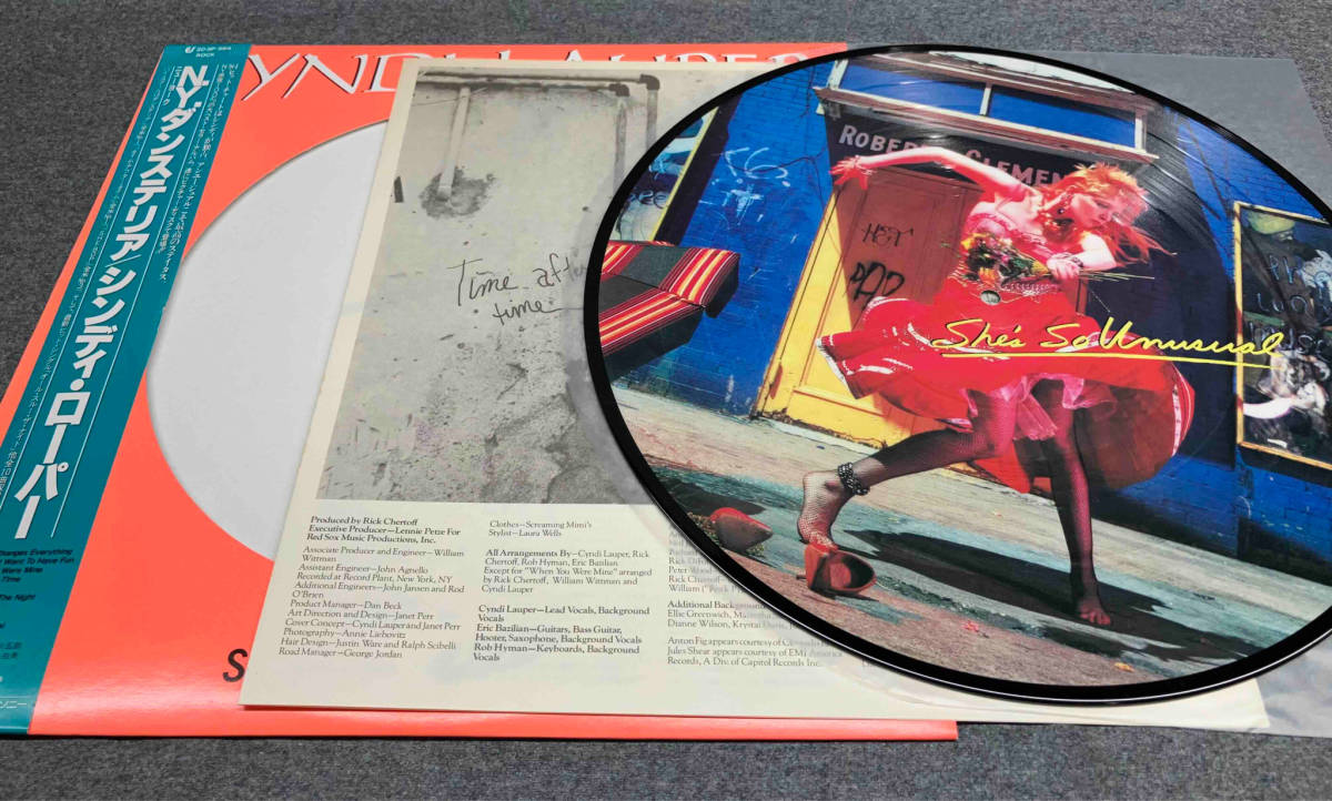 日本販売品 帯付 ピクチャー盤 Cyndi Lauper シンディー・ローパー