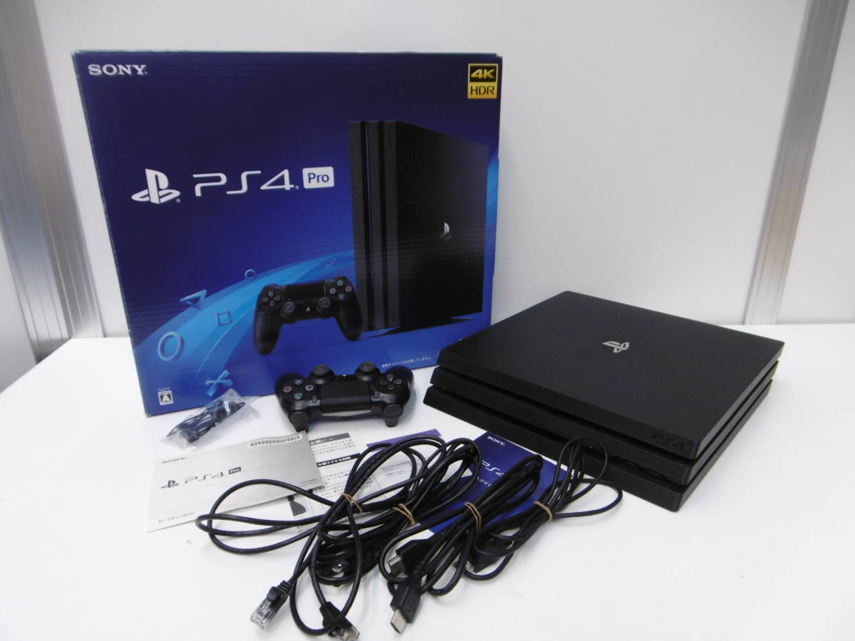 ゲーム祭 玩具祭 1円スタート!! SONY ソニー プレイステーション4Pro 本体 CUH-7200B 1TB 通電確認済 初期化済 使用品 長期自宅保管品